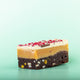 Raspberry White Chocolate and Pistachio Millionaire Brownie
