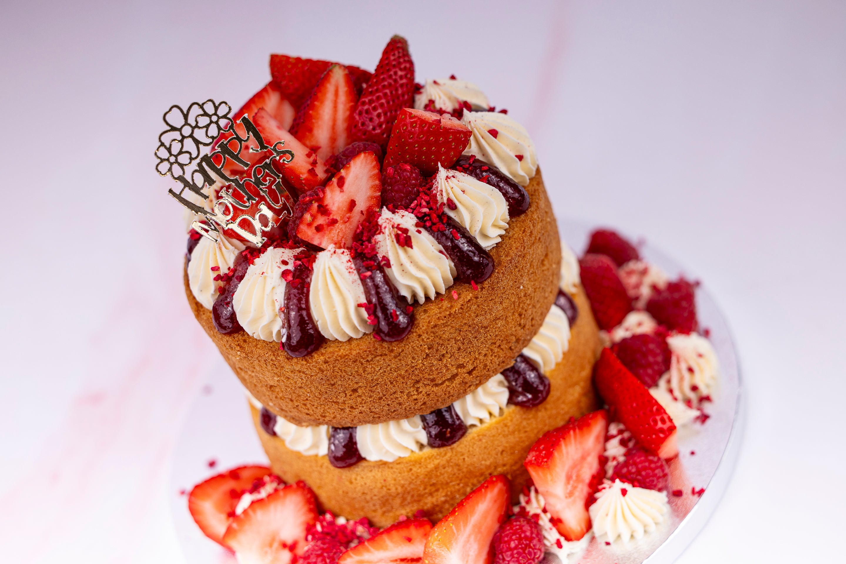 8 Inch Mother’s Day Berry Victoria Sponge