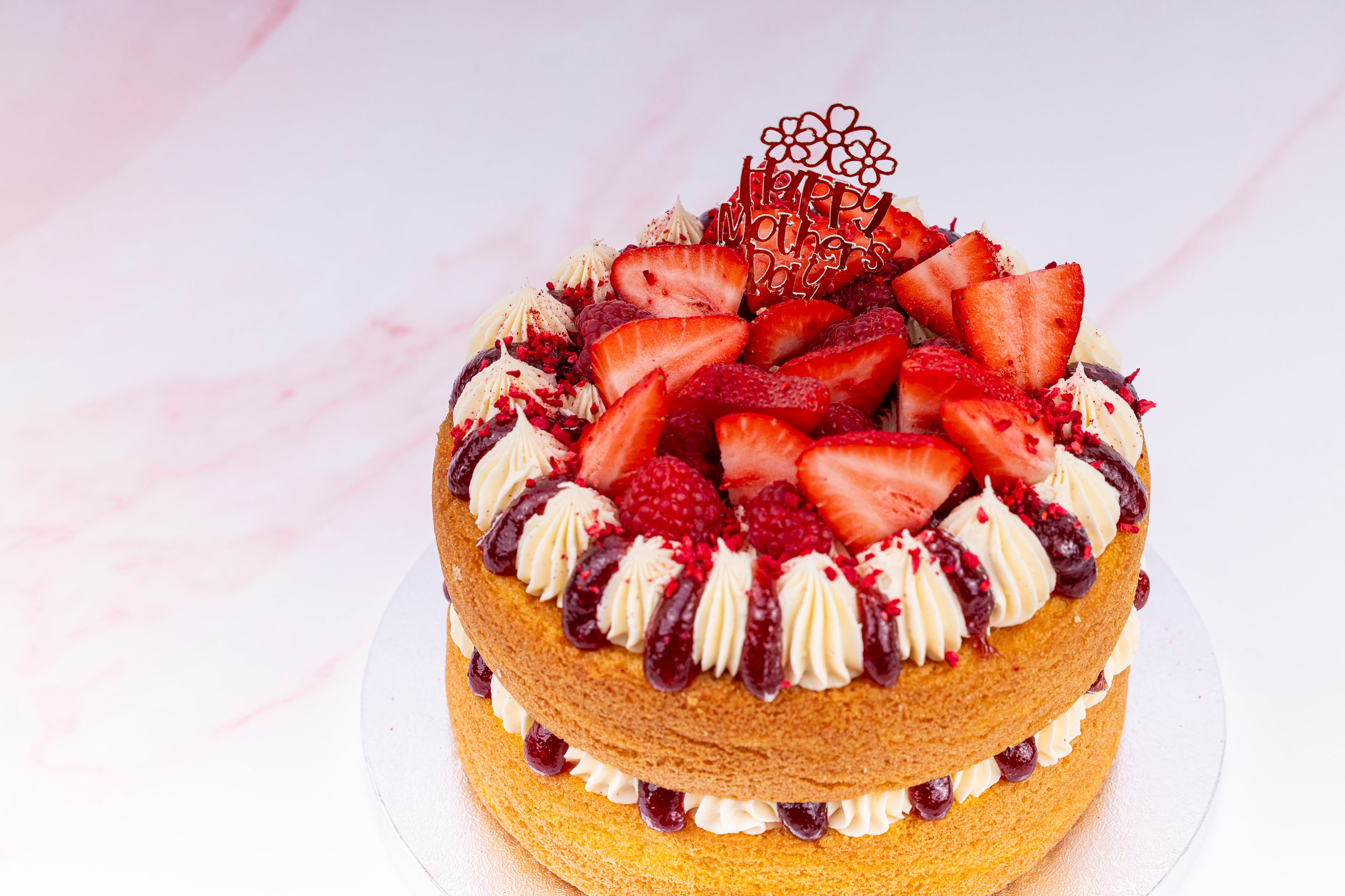 8 Inch Mother’s Day Berry Victoria Sponge