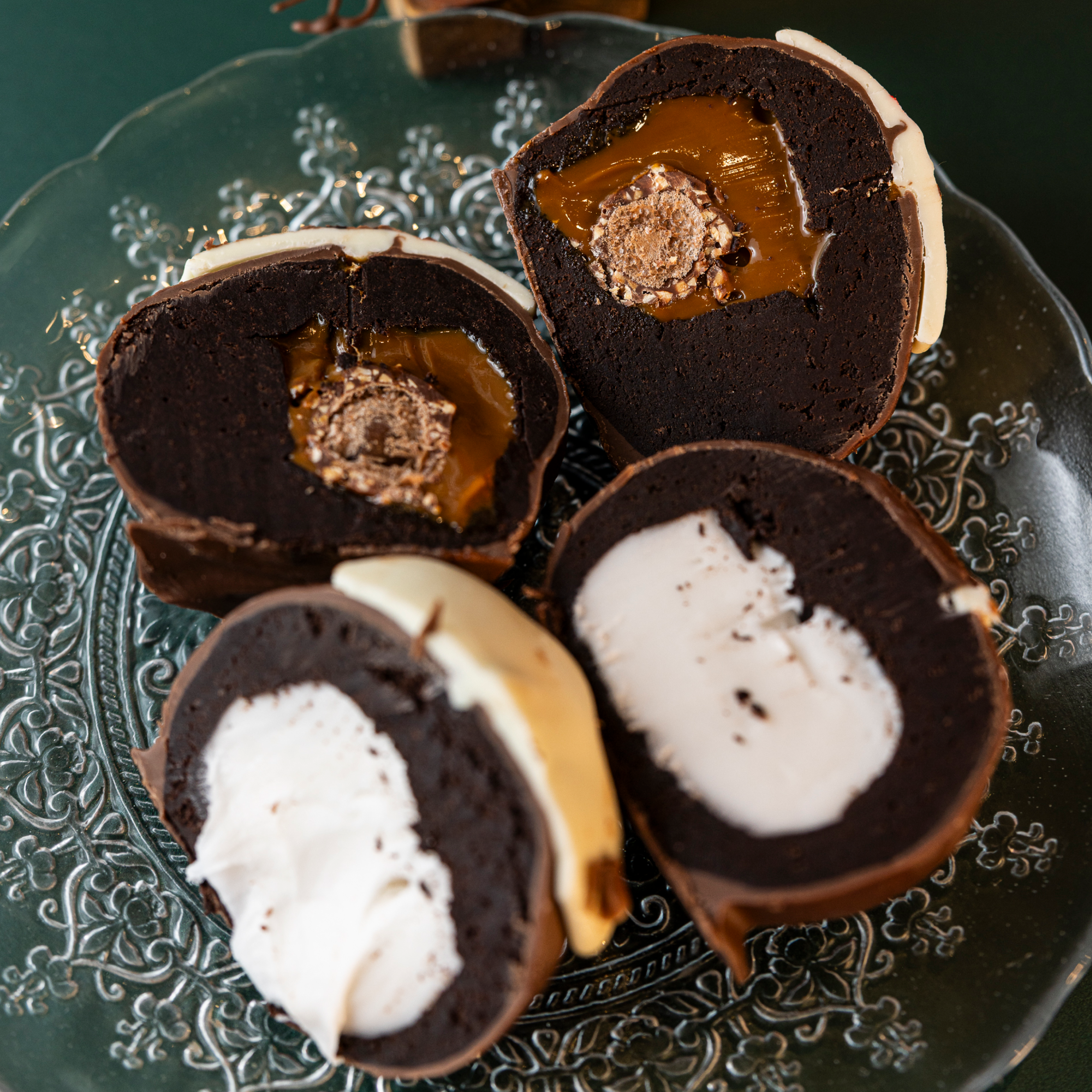 Christmas Festive Chocolate Brownie Baubles