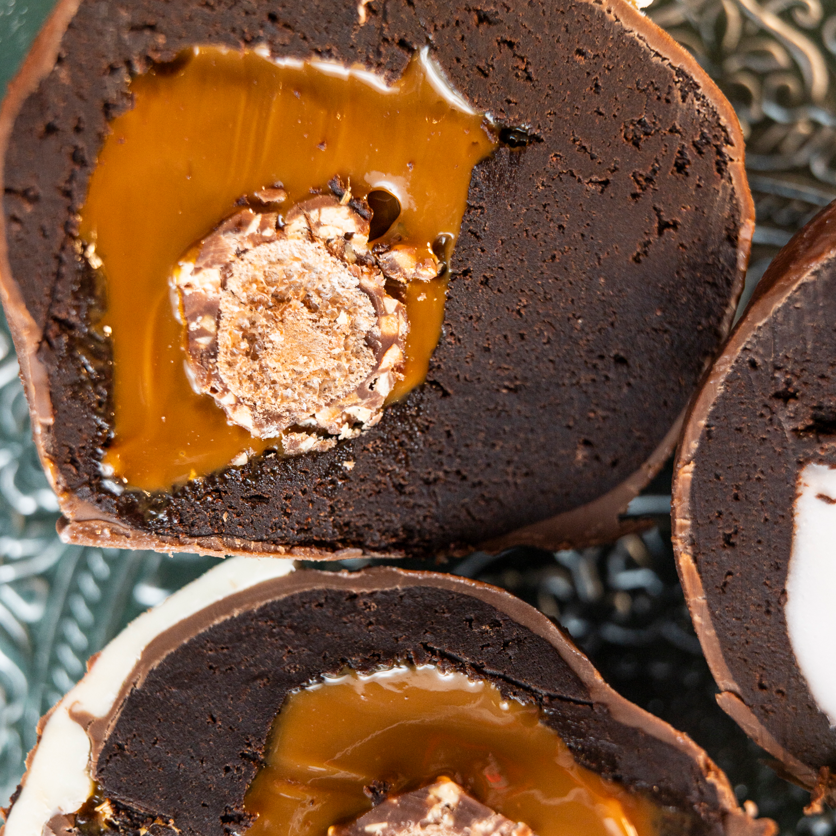 Christmas Festive Chocolate Brownie Baubles