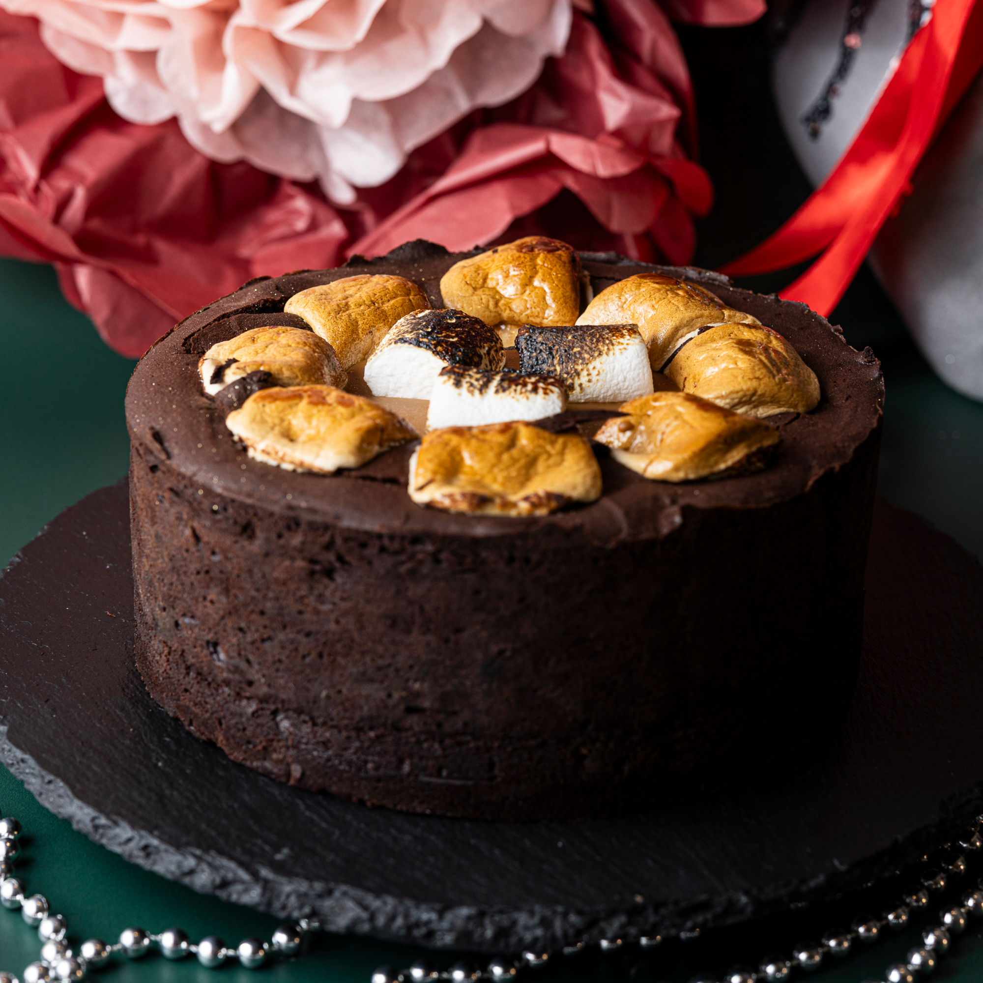 Vegan Smores Biscoff Brownie Pie