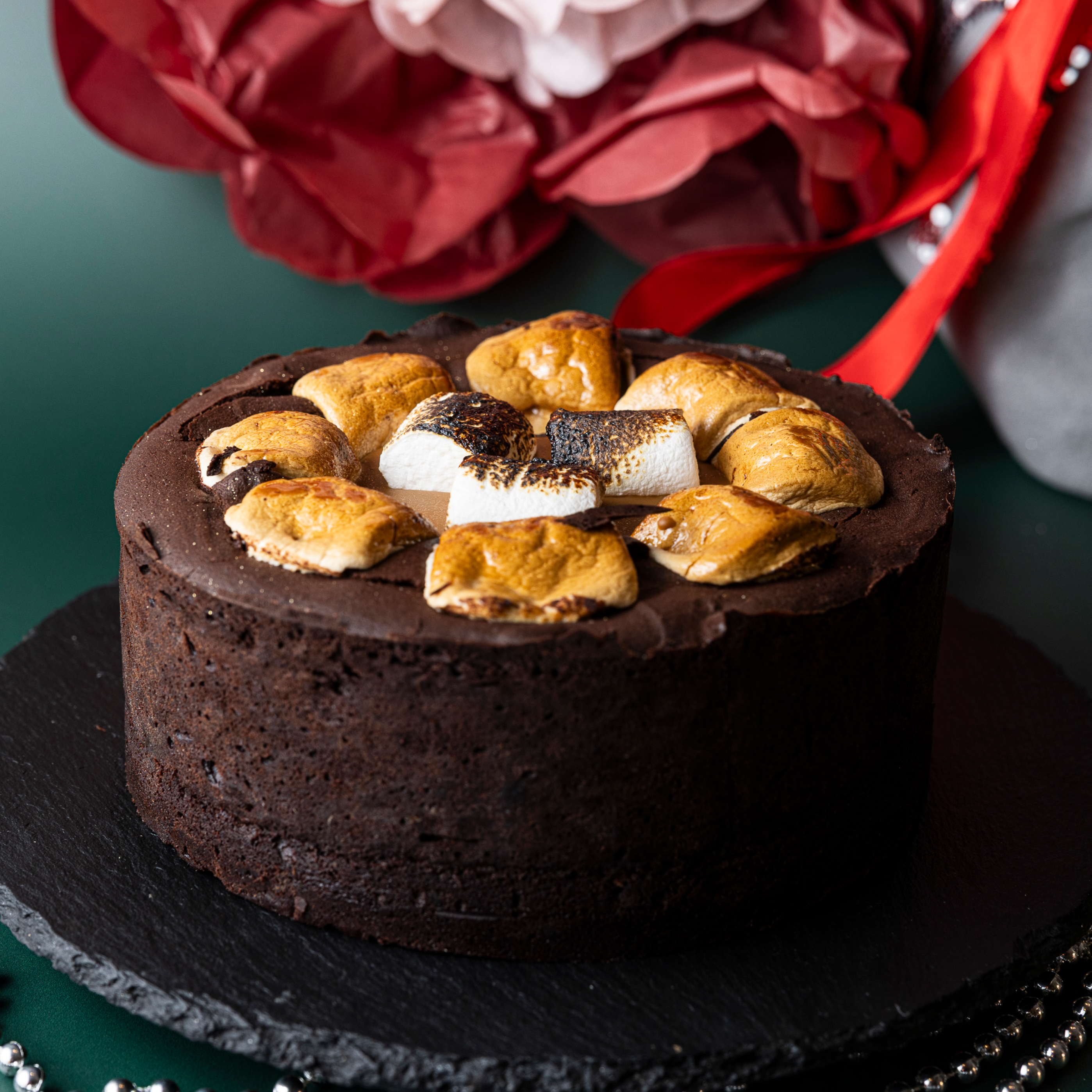 Vegan Smores Biscoff Brownie Pie