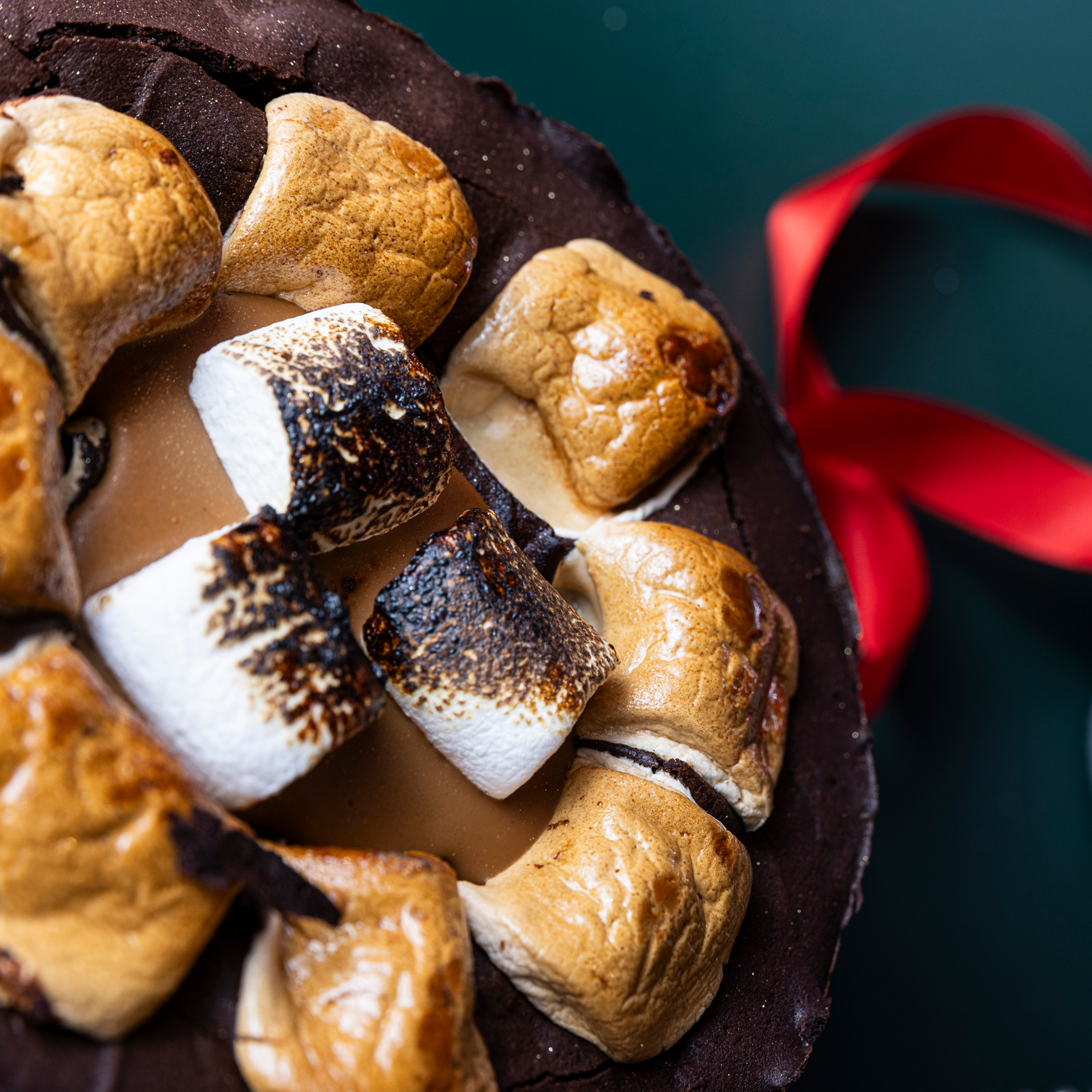 Vegan Smores Biscoff Brownie Pie
