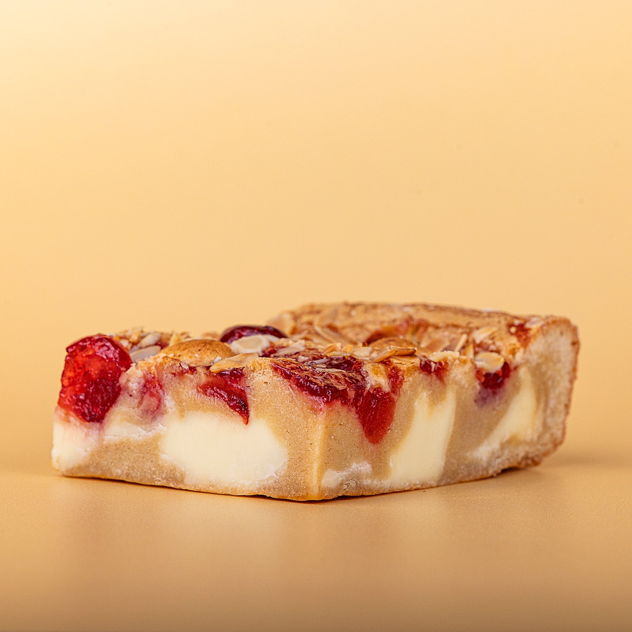 Gluten Free Cherry Bakewell Blondie