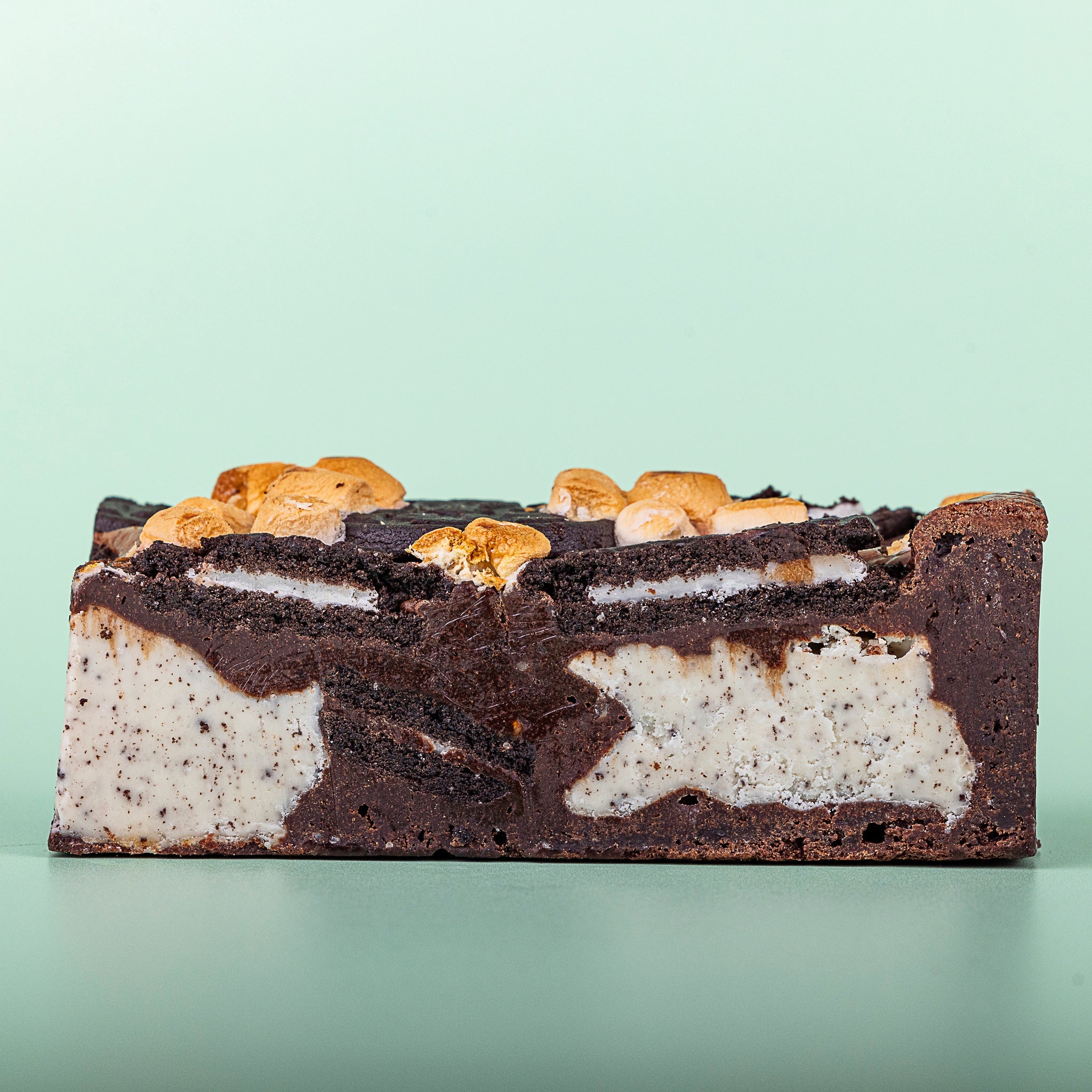 Cookies and Cream S'mores Slutty Brownie