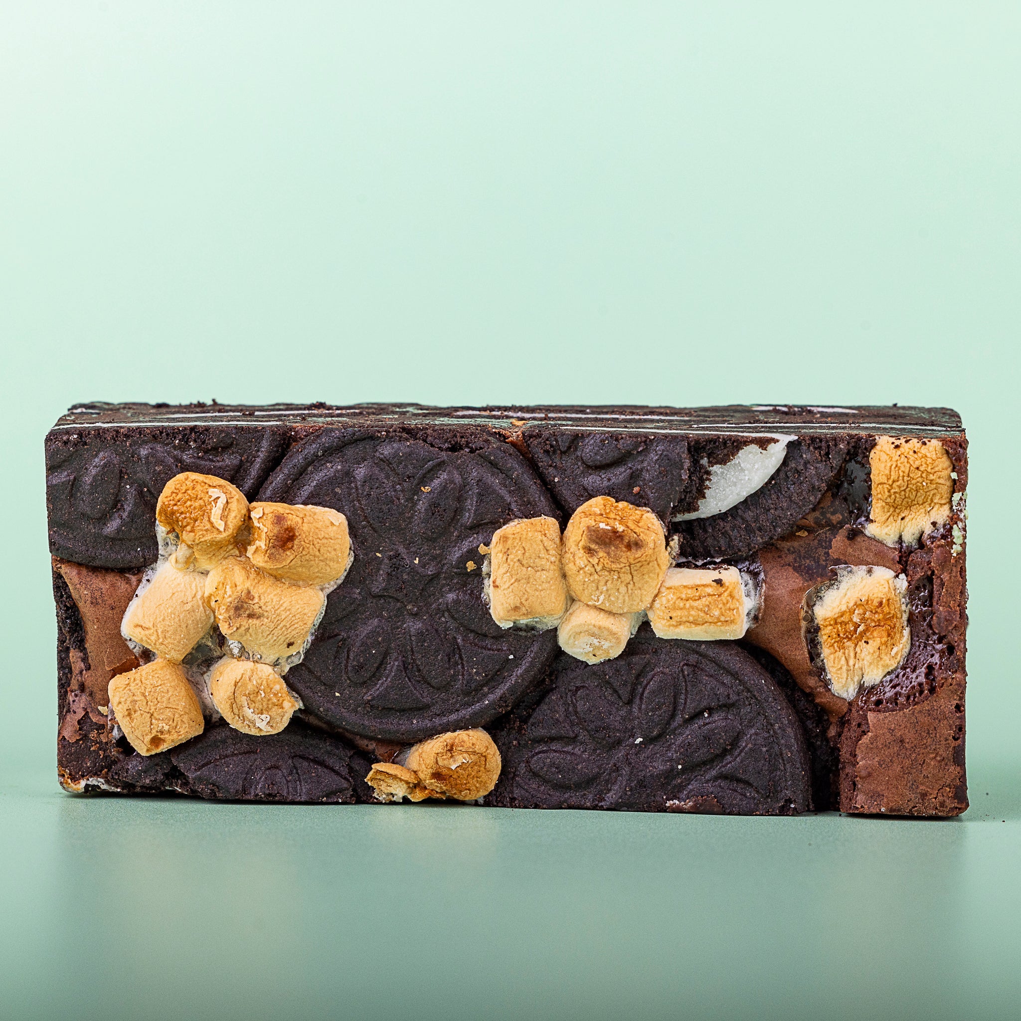 Cookies and Cream S'mores Slutty Brownie