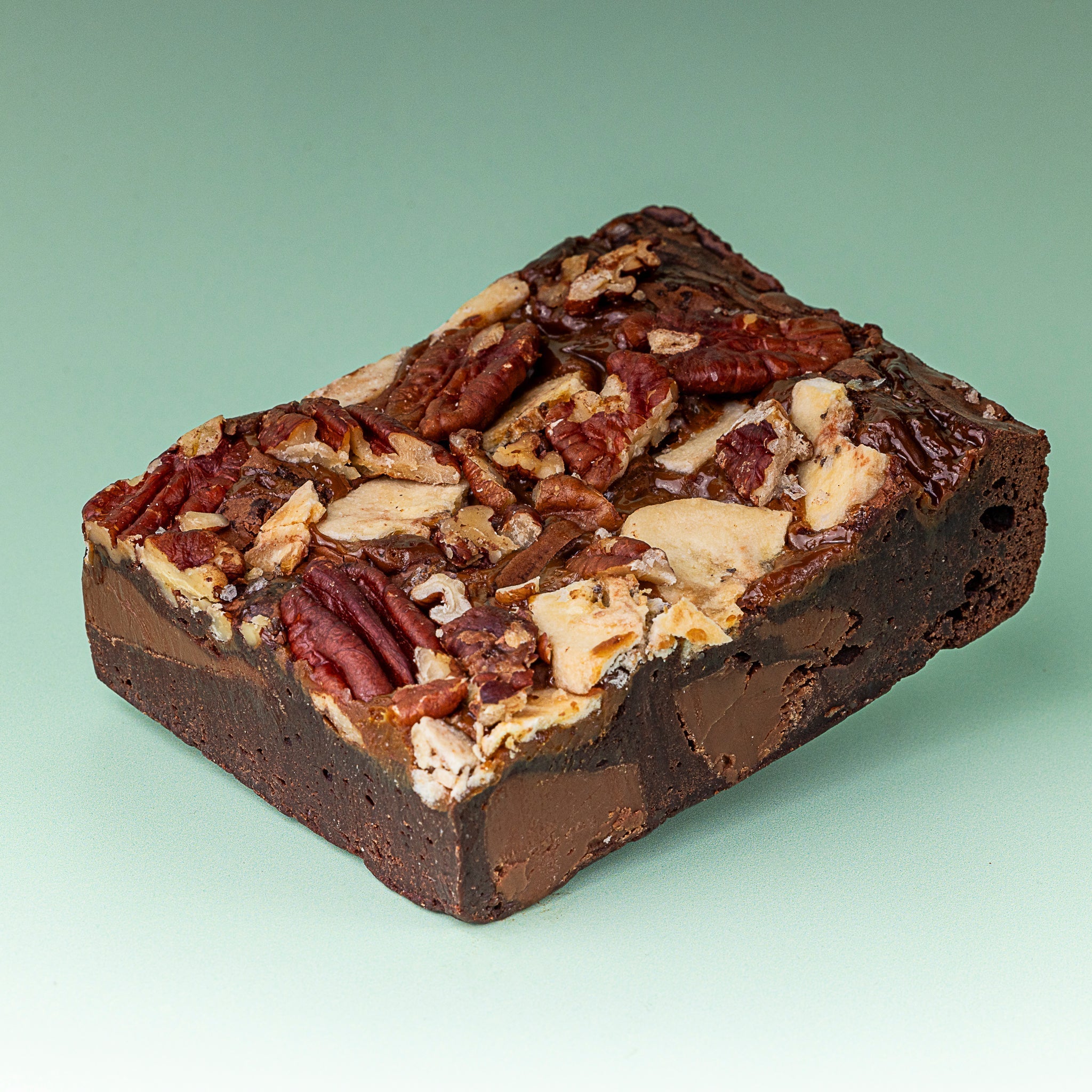 Gluten Free Banoffee and Pecan Brownie